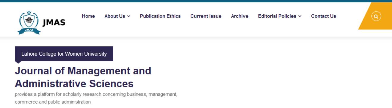 Journal of Management and Administrative Sciences (JMAS)
